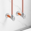 image:imageVEVOR 10 Pack Angle Stop Valve Water Shut Off Valve 12 PEX x 38 OD Compression 14 TurnChrome Plated Brass Shutoff Valves for Bathroom Kitchen Toilet Shower Plumbing10